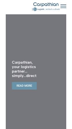 Vorschau der mobilen Webseite www.carpathian.de, Carpathian Transport Line GmbH