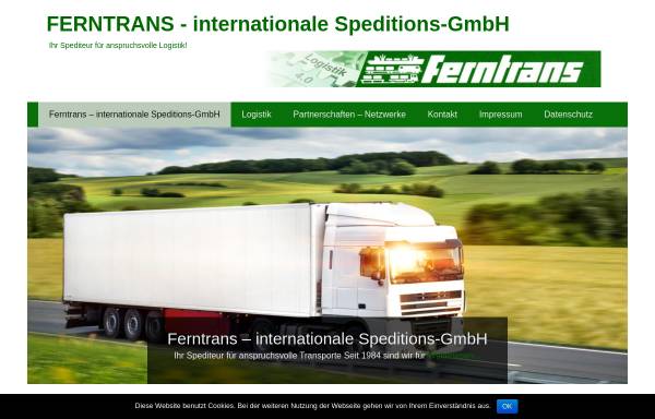 Vorschau von spedition-ferntrans.de, FERNTRANS internationale Speditions-GmbH