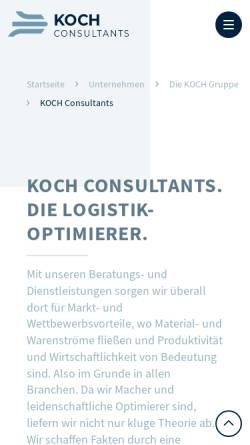 Vorschau der mobilen Webseite www.salzerkochconsultants.com, Salzer & Koch Consultants GmbH