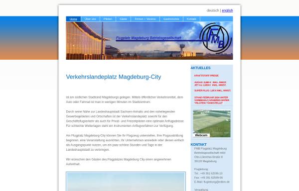Vorschau von edbm.de, FMB Flugplatz Magdeburg Betriebsgesellschaft mbH