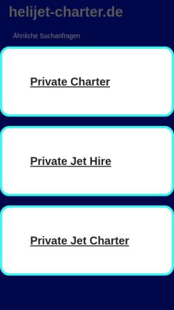 Vorschau der mobilen Webseite www.helijet-charter.de, HeliJet Charter GmbH