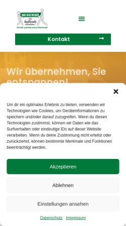 Vorschau der mobilen Webseite www.haushaltsaufloesung-in-hannover.de, Das helfende Händchen - Inh. Marco Winkler