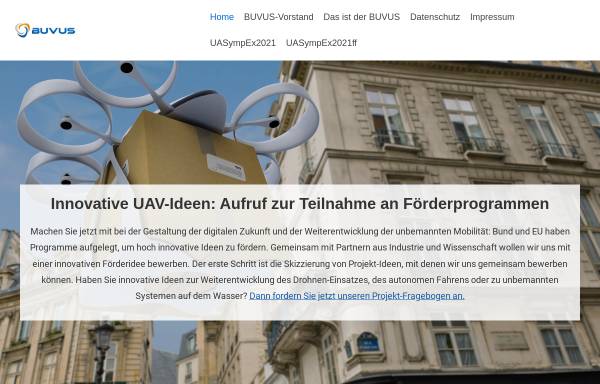 Vorschau von buvus.de, Bundesverband für unbemannte Systeme