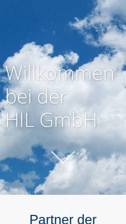 Vorschau der mobilen Webseite www.hilgmbh.de, HIL Heeresinstandsetzungslogistik GmbH