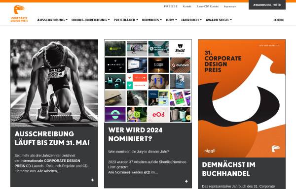 Vorschau von www.corporate-design-preis.de, Corporate Design Preis