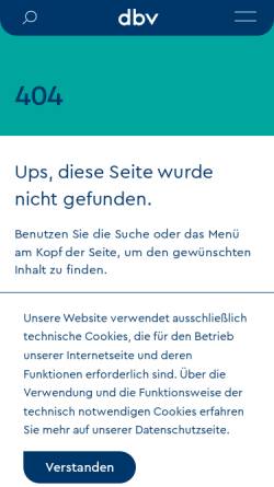 Vorschau der mobilen Webseite www.bibliotheksverband.de, Verzeichnis DBV