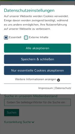 Vorschau der mobilen Webseite www.hs-kl.de, Hochschulbibliothek Kaiserslautern