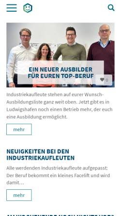 Vorschau der mobilen Webseite www.chemie-azubi.de, Chemie - Ausbildungsblog