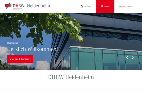 Vorschau von www.dhbw-heidenheim.de, DHBW Heidenheim