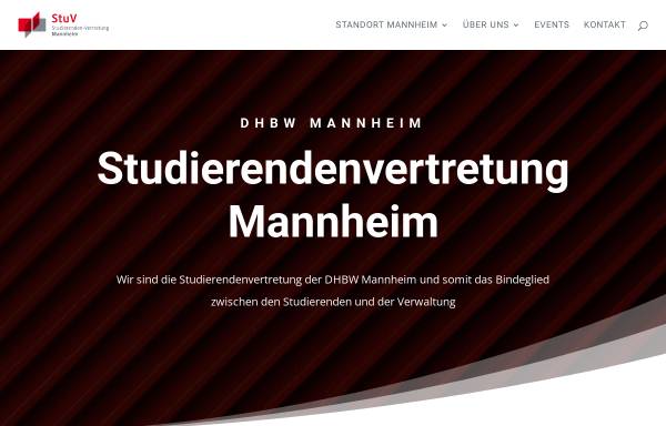 Vorschau von www.stuv.dhbw-mannheim.de, Studierendenvertretung (StuV)