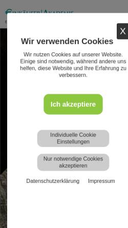 Vorschau der mobilen Webseite www.einkaeufer-akademie.de, Einkäufer-Akademie - Jens Holtmann