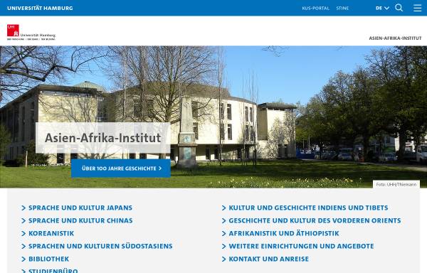 Vorschau von www.aai.uni-hamburg.de, Asien-Afrika-Institut