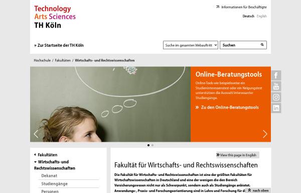Vorschau von www.f04.fh-koeln.de, FH Köln, Institut für Versicherungswesen