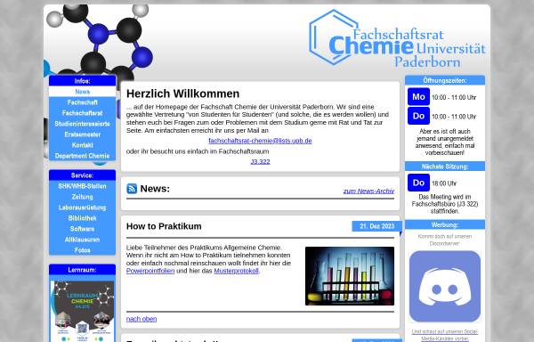 Vorschau von fs-chemie.upb.de, Fachschaft Chemie