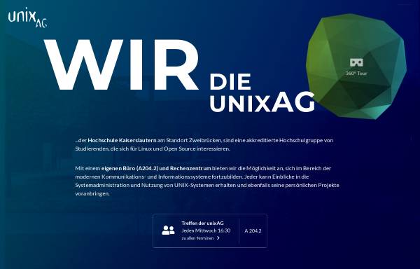 Vorschau von www.unixag.net, Unix-AG des Hochschulstandorts Zweibrücken