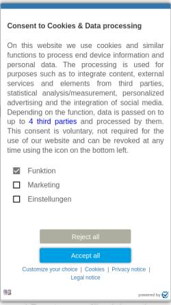 Vorschau der mobilen Webseite www.klinkner.de, Weiterbildungsstudium Labor- und Qualitätsmanagement