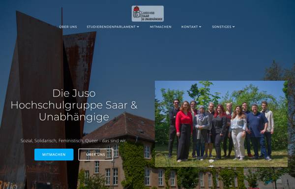 Vorschau von www.jusohsg-saar.de, Juso-Hochschulgruppe an der Universität des Saarlandes