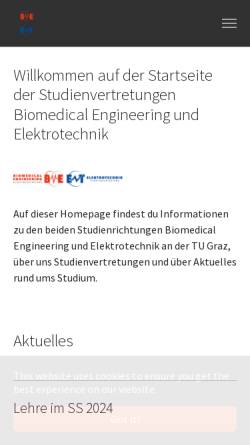 Vorschau der mobilen Webseite et.htu.tugraz.at, Fakultätsvertretung Elektro- und Informationstechnik an der TU Graz