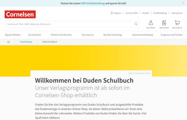 Vorschau von www.duden-schulbuch.de, Cornelsen Schulverlage GmbH