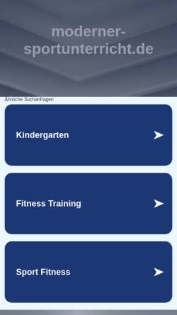 Vorschau der mobilen Webseite www.moderner-sportunterricht.de, Moderner-Sportunterricht.de