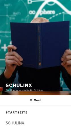 Vorschau der mobilen Webseite schulinx.rothweb.at, Schulinx