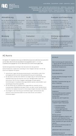 Vorschau der mobilen Webseite www.aq.ac.at, Agentur für Qualitätssicherung und Akkreditierung Austria (AQ Austria)