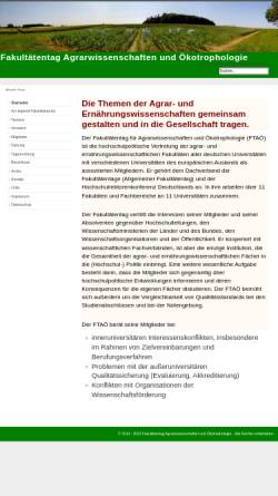 Vorschau der mobilen Webseite www.fakultaetentag-agrarwissenschaften-und-oekotrophologie.de, Fakultätentag Agrarwissenschaften und Ökotrophologie