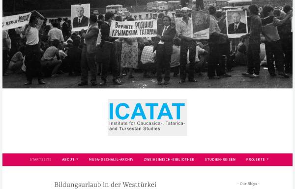 Vorschau von icatat.wordpress.com, Institute for Caucasica-, Tatarica- and Turkestan Studies