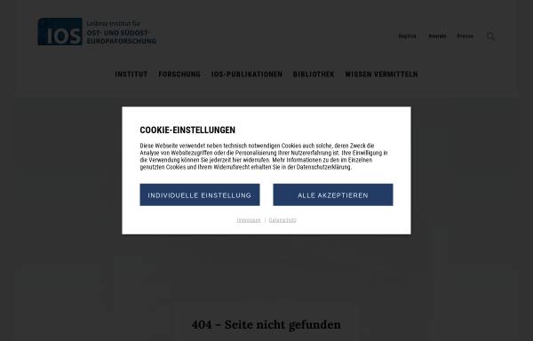 Vorschau von www.oei-dokumente.de, Jahrbücher für Geschichte Osteuropas