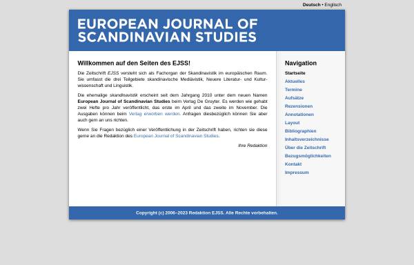 Vorschau von www.ejss.uni-kiel.de, EJSS - European Journal of Scandinavian Studies