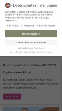 Vorschau der mobilen Webseite www.die-deutschule.de, Die Deutschule; Götz und Zychski GbR