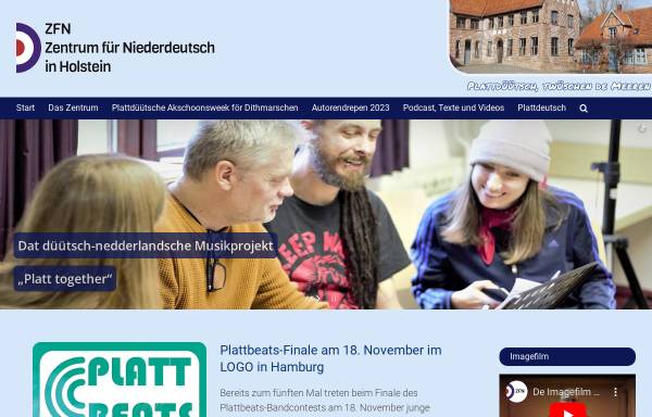 Vorschau von www.niederdeutschzentrum.de, Zentrum für Niederdeutsch in Holstein