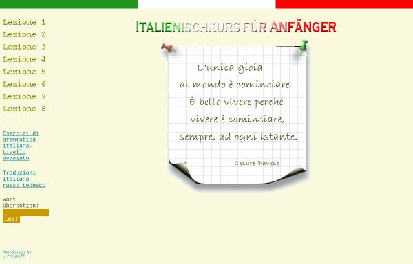 Vorschau von italienischkurs-online.de, Italienischkurs-online.de