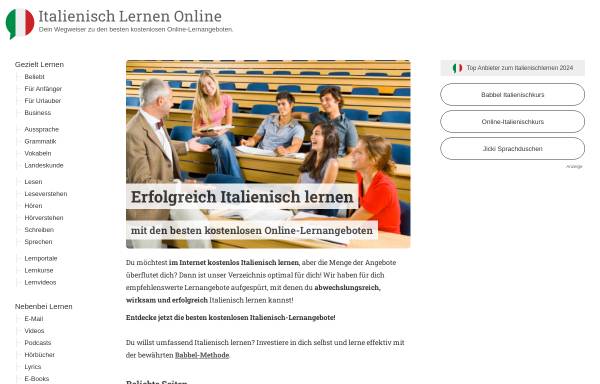 Vorschau von www.italienisch-lernen-online.de, Italienisch Lernen Online