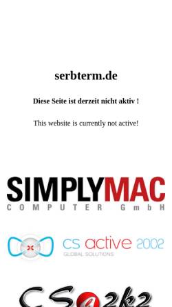 Vorschau der mobilen Webseite www.serbterm.de, SerbTerm