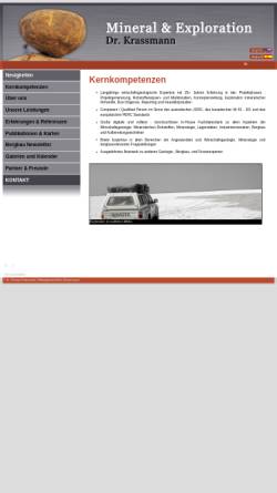 Vorschau der mobilen Webseite www.mineral-exploration.de, Mineral & Exploration Dr. Krassmann