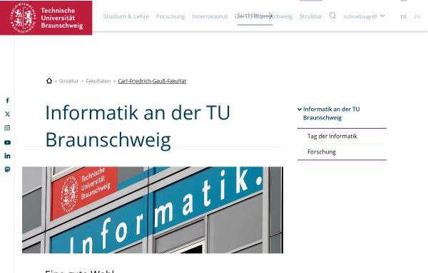 Vorschau von www.tu-braunschweig.de, Technische Universität Braunschweig