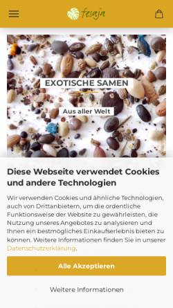 Vorschau der mobilen Webseite fesaja-versand.de, Fesaja-Versand, Susanne Hammerschlag