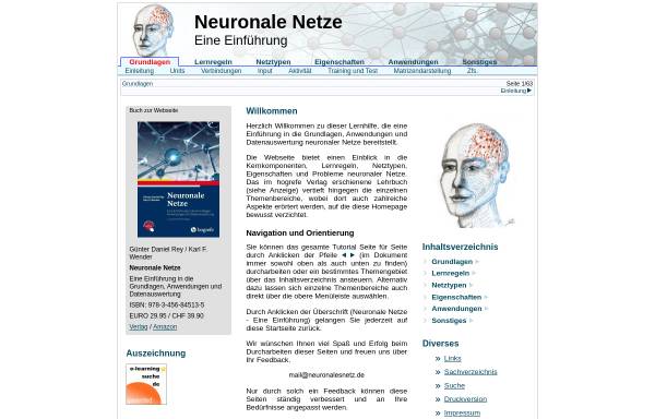 Vorschau von www.neuronalesnetz.de, Neuronale Netze. Eine Einführung.