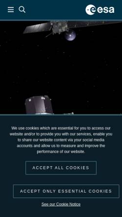 Vorschau der mobilen Webseite www.esa.int, Esa: Kometenmission Rosetta: Auf der Suche nach der Urmaterie