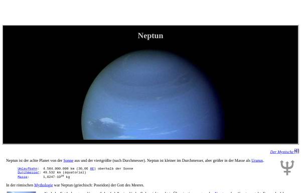 Vorschau von www.neunplaneten.de, Planet Neptun