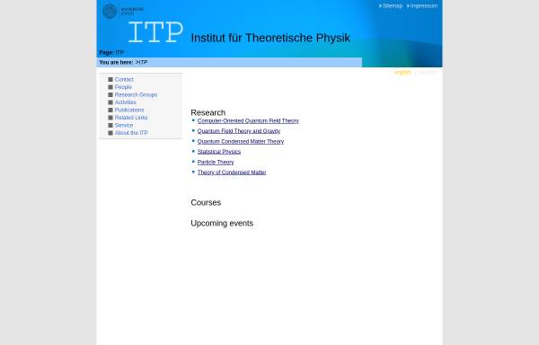 Institut für Theoretische Physik