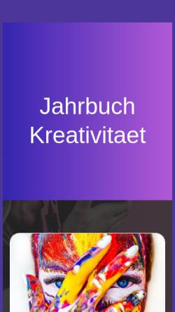 Vorschau der mobilen Webseite www.jahrbuch-kreativitaet.de, Jahrbuch der Kreativität