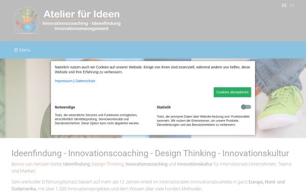 Vorschau von www.ideenfindung.de, Atelier für Ideen