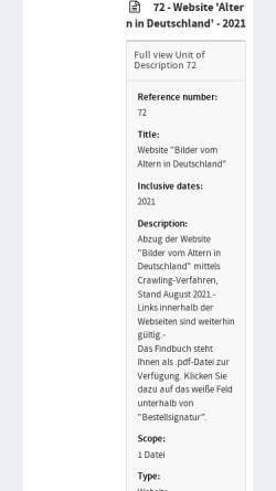 Vorschau der mobilen Webseite www.altern-in-deutschland.de, Masterstudiengänge Gerontologie – ein Überblick | Altern in Deutschland