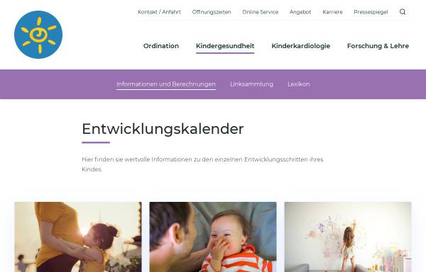 Vorschau von www.kinderarzt.at, Entwicklungskalender I: Das Baby vor der Geburt - Kinderarzt DDr. Peter Voitl