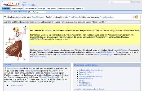 Vorschau von www.jurawiki.de, JuraWiki.de