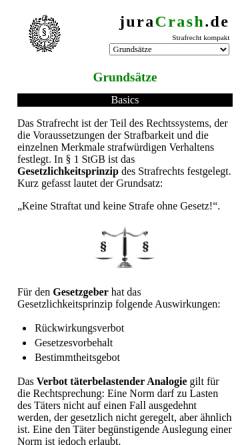 Vorschau der mobilen Webseite juracrash.de, JuraCrash.de