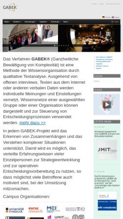 Vorschau der mobilen Webseite www.gabek.com, Gabek