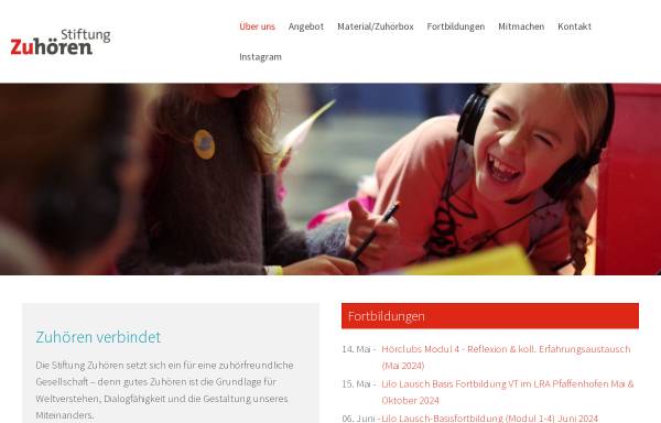 Vorschau von www.zuhoeren.de, Stiftung Zuhören